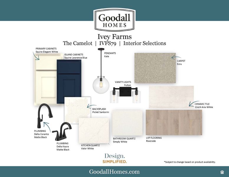 Sample of building materials used in homes in Ivey Farms - The Vintage Collection, Farragut (Image 3).