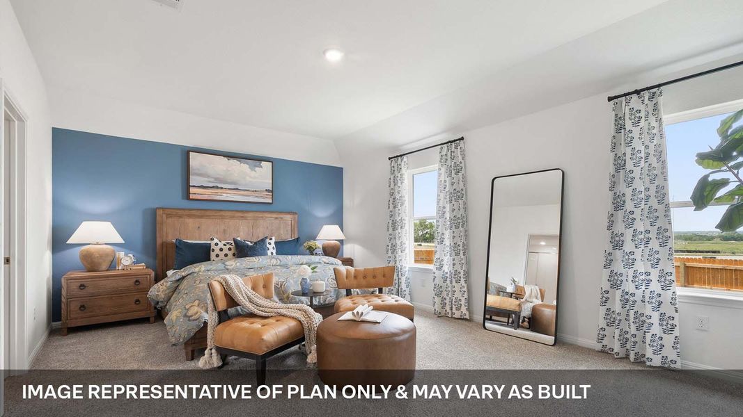 Furnished interior view inside a new home in Monarch Ranch, Manor (Image 27).