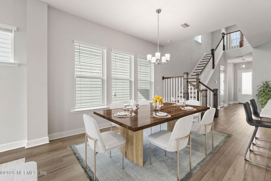 Furnished interior view inside a new home in Granville at eTown 38', Jacksonville (Image 7).