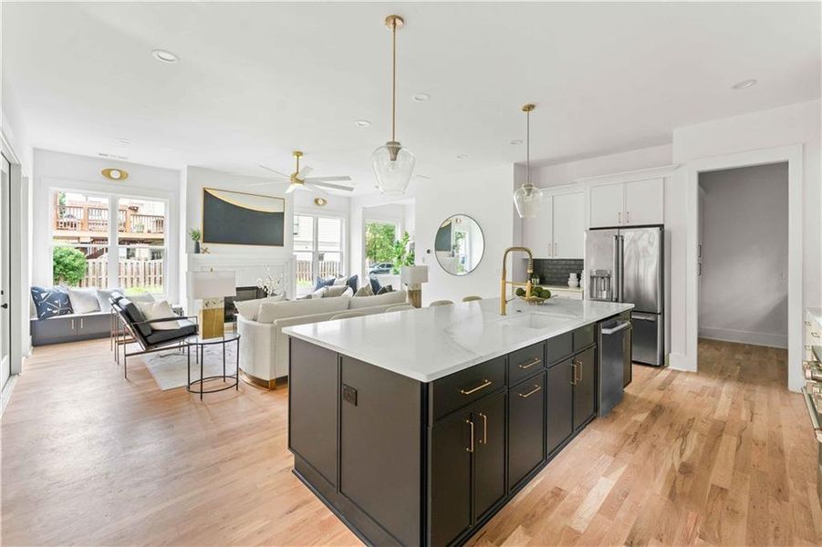 Furnished interior view inside a new home in , Atlanta (Image 15).