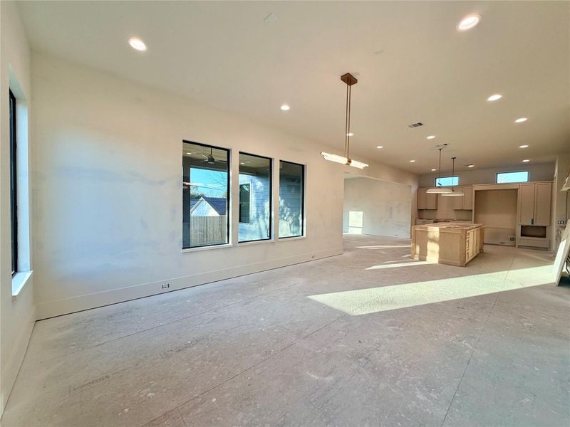 2203 Cheshire - Dining Room and Kitchen - Construction Status as of 2/13/2026 2203 Cheshire - Dining Room and Kitchen - Construction Status as of 2/13/2026