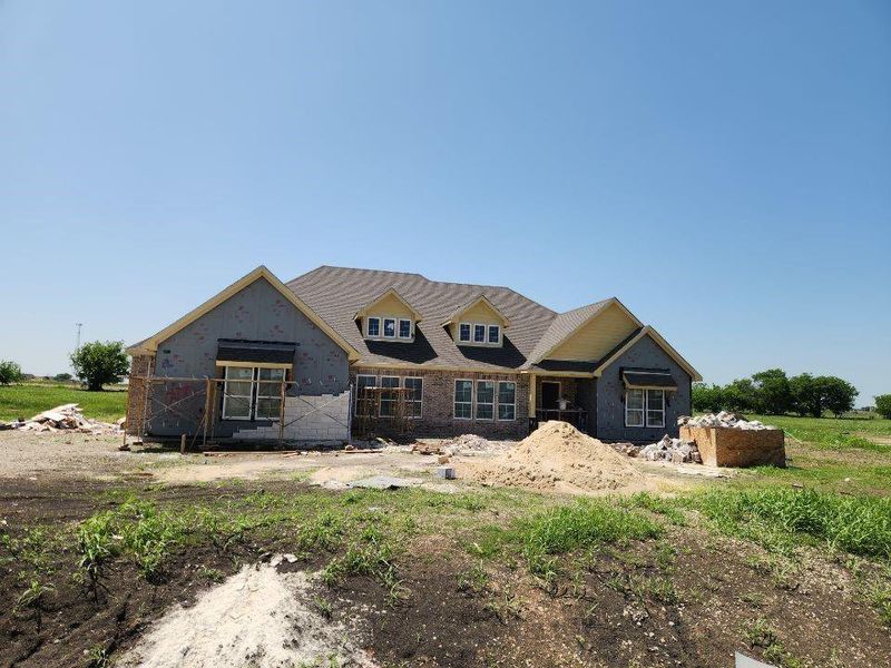In-progress construction of a new home in Rocky Top, Krum, TX (Image 6).