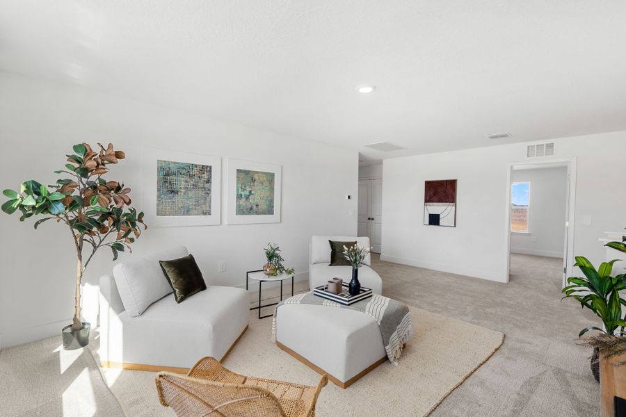 Large Loft/Family Room Upstairs