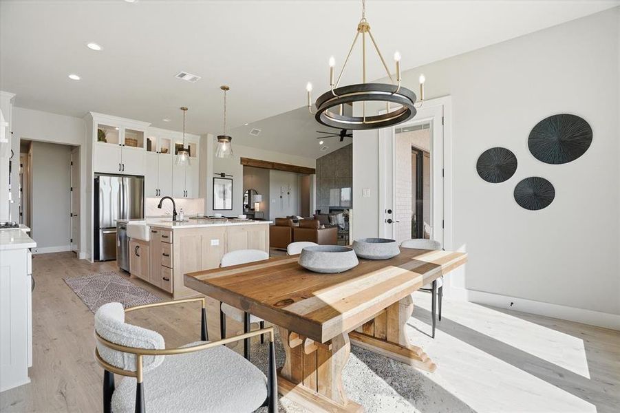 Furnished interior view inside a new home in , Weatherford (Image 15).