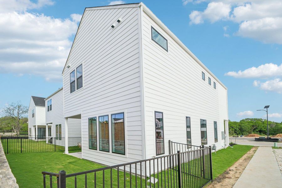 Exterior details and patio area of a home in Novel, Austin (Image 4).