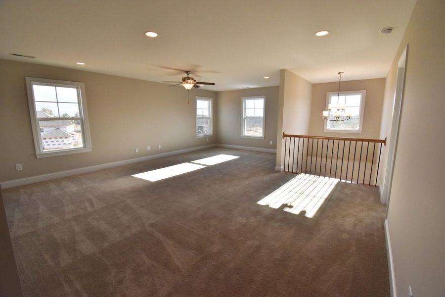 Representative unfurnished interior of a home built from the Lancaster by Keystone Homes NC in Preserve at Carriage Cove, Oak Ridge (Image 23).