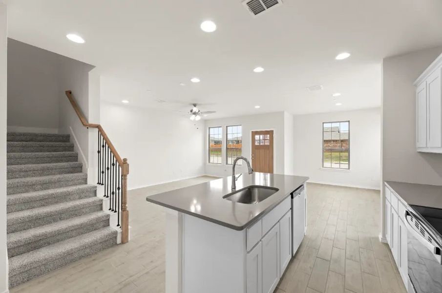 Front exterior of a new home in Sanger Circle, Sanger, TX, highlighting curb appeal (Image 26).