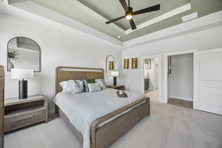 Furnished interior view inside a new home in Mercer Meadows, Royse City (Image 16).