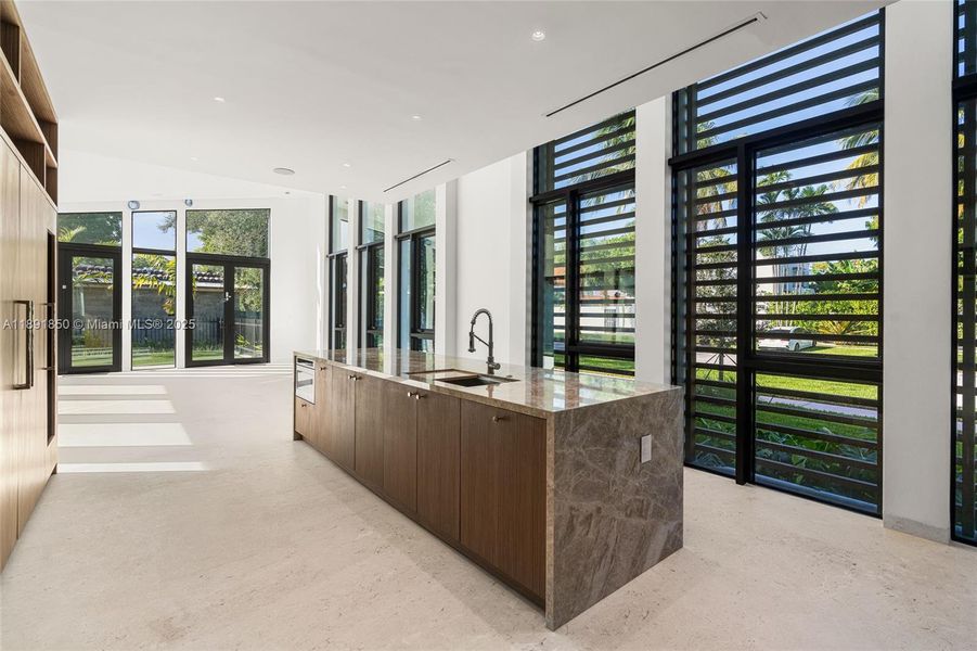 Furnished interior view inside a new home in , Coral Gables (Image 5).