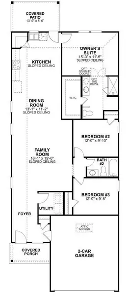 2D floor plan layout of this home in Ambrose, La Marque, TX (Image 3). 2D floor plan layout of this home in Ambrose, La Marque, TX (Image 3).