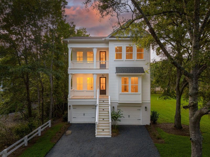 Front exterior of a new home in , Johns Island, SC, highlighting curb appeal (Image 30).