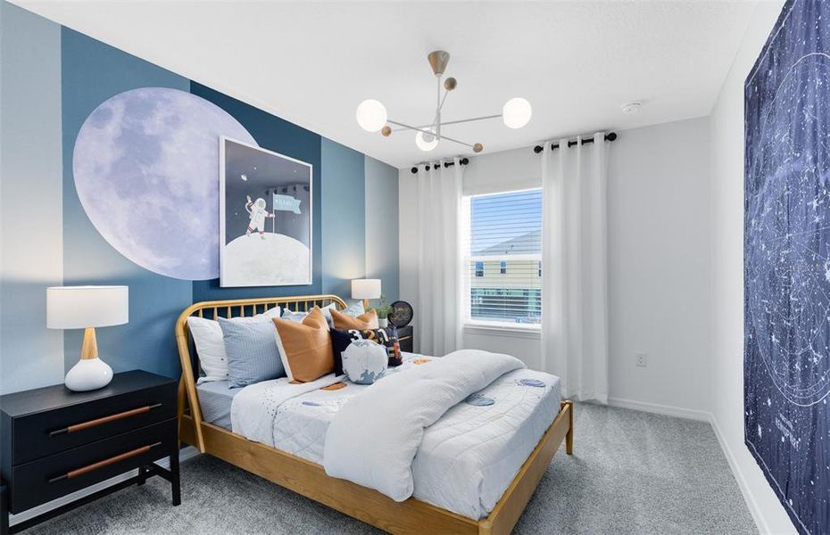 Furnished interior view inside a new home in Silverleaf Oaks, Winter Garden (Image 16). Furnished interior view inside a new home in Silverleaf Oaks, Winter Garden (Image 16).