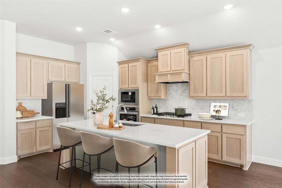 Furnished interior view inside a new home in Painted Tree Woodland District 50, McKinney (Image 14).