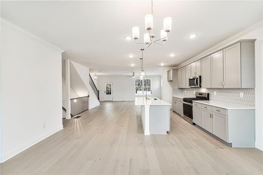Furnished interior view inside a new home in , Sugar Hill (Image 15).