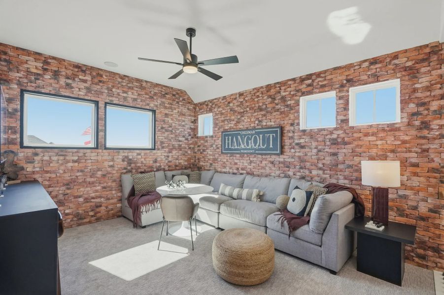 Representative furnished interior of a home built from the Rivers by Chesmar Homes in Crescent Bluff, Georgetown (Image 13).