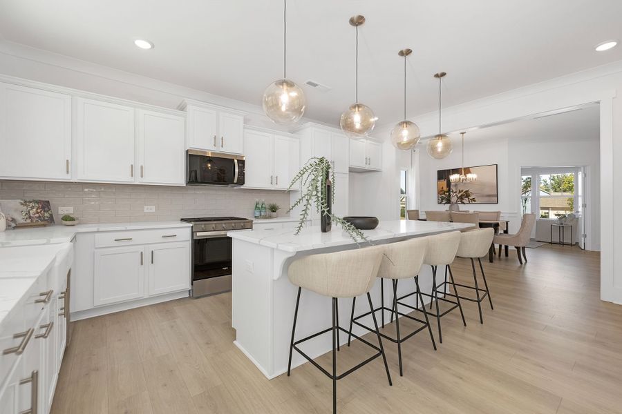 Furnished interior view inside a new home in Edgewater - The Links, Lancaster (Image 5). Furnished interior view inside a new home in Edgewater - The Links, Lancaster (Image 5).