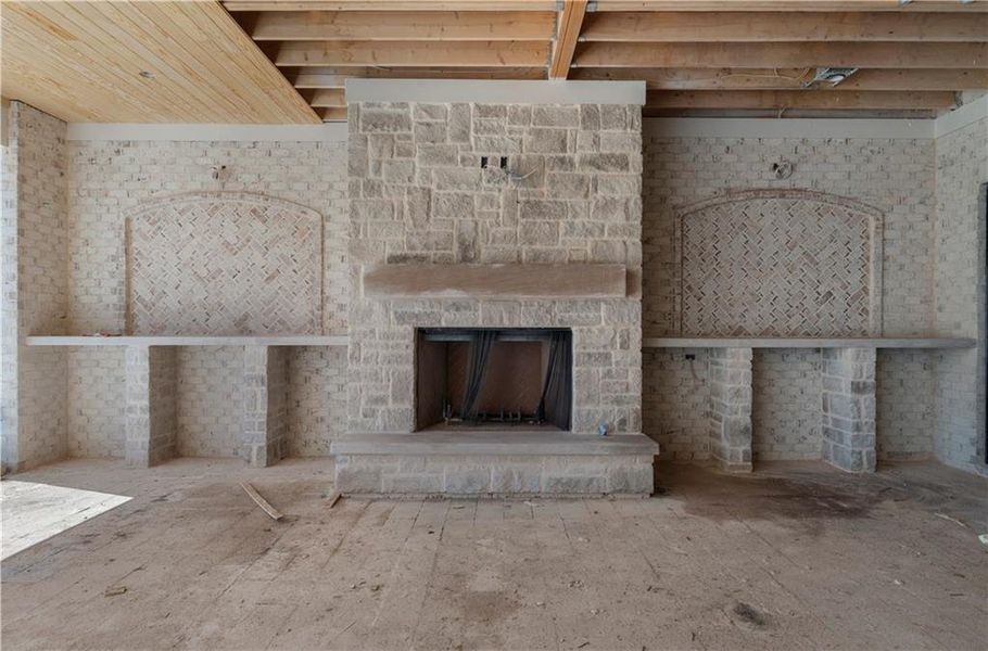 In-progress construction of a new home in , Canton, GA (Image 41).