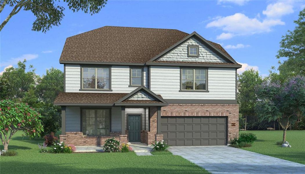 Front exterior of a new home in , Celina, TX, highlighting curb appeal (Image 22).