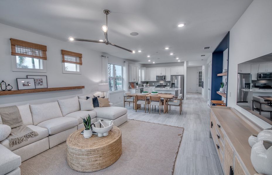 Furnished interior view inside a new home in TerraWalk at Babcock Ranch, Alva (Image 8).