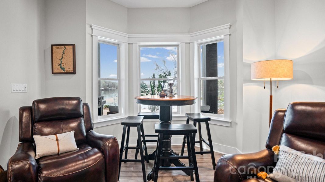 Basement Level Sitting/Entertainment Area