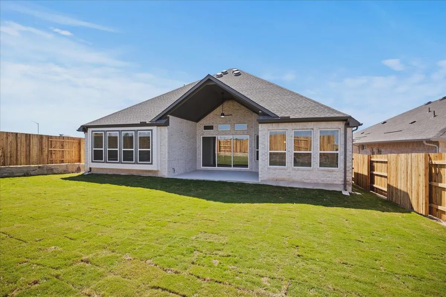 Representative exterior details of a home built from the Farris by Chesmar Homes in Gregg Ranch, Marble Falls (Image 3).