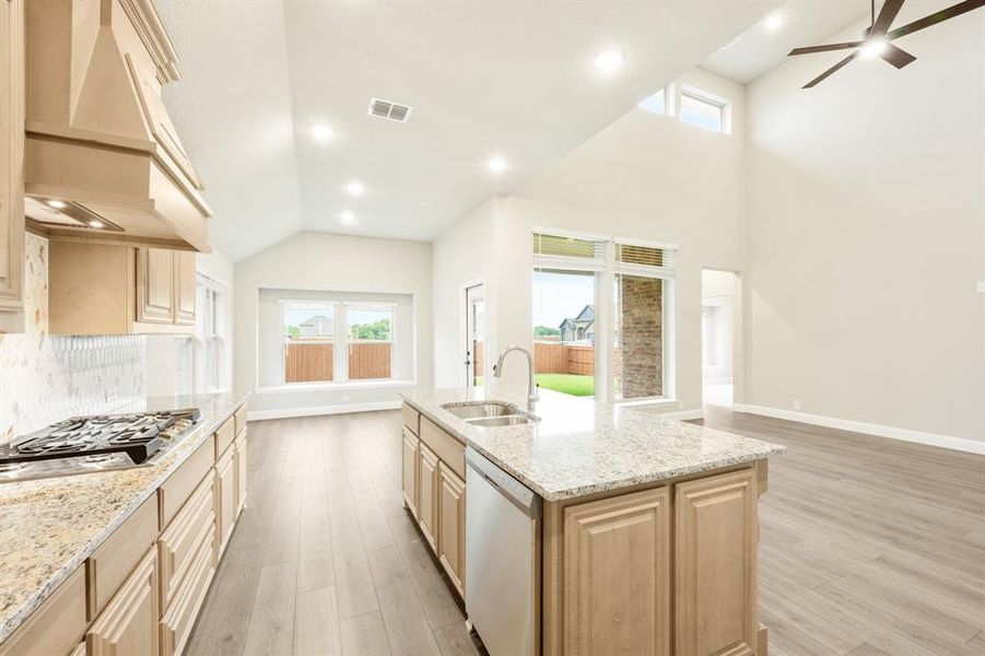 Furnished interior view inside a new home in Hulen Trails Classic 50, Fort Worth (Image 6). Furnished interior view inside a new home in Hulen Trails Classic 50, Fort Worth (Image 6).