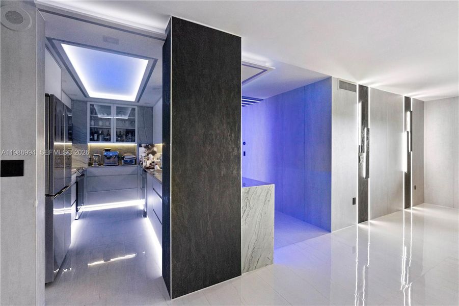 Furnished interior view inside a new home in , Sunny Isles Beach (Image 10). Furnished interior view inside a new home in , Sunny Isles Beach (Image 10).