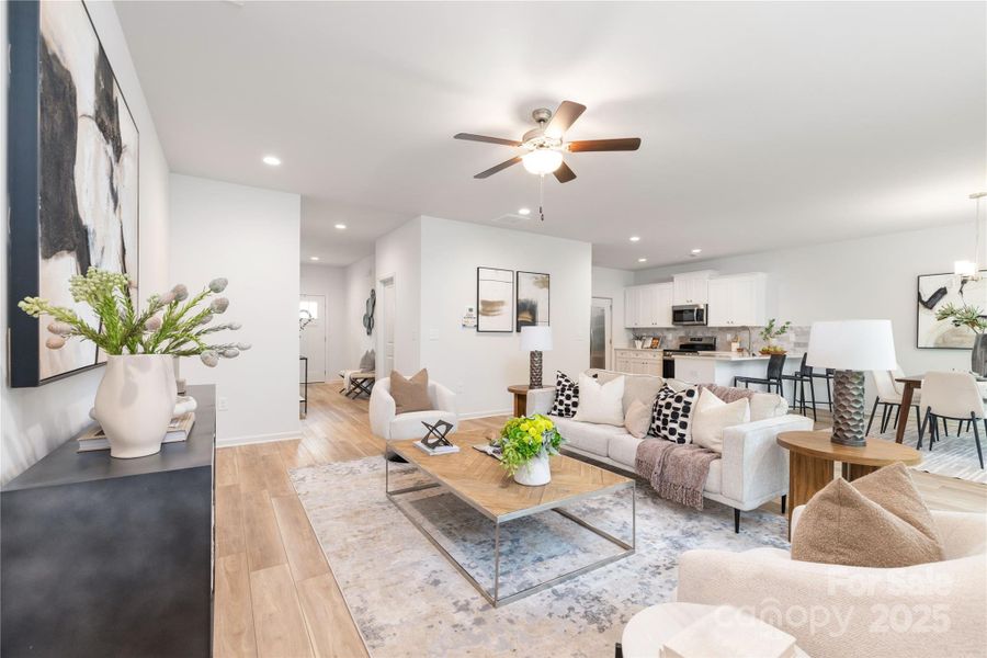Furnished interior view inside a new home in Northway at Echo Glen, Charlotte (Image 16).
