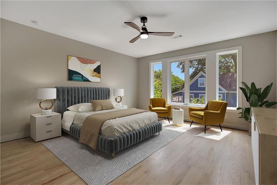 Furnished interior view inside a new home in , Atlanta (Image 26).