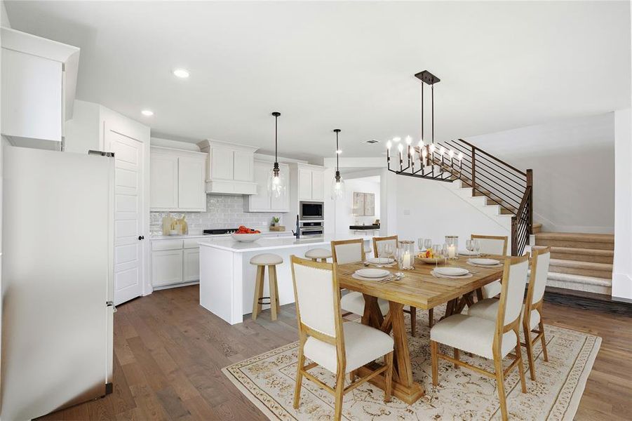 Furnished interior view inside a new home in Talon Hills, Fort Worth (Image 8). Furnished interior view inside a new home in Talon Hills, Fort Worth (Image 8).