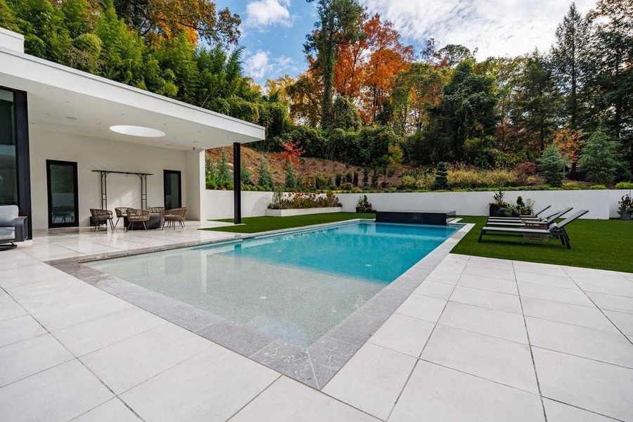 Exterior details and patio area of a home in , Atlanta (Image 43). Exterior details and patio area of a home in , Atlanta (Image 43).