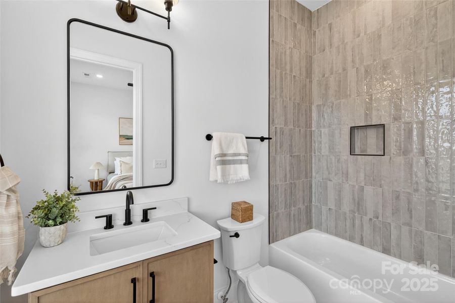 Furnished interior view inside a new home in , Charlotte (Image 25).