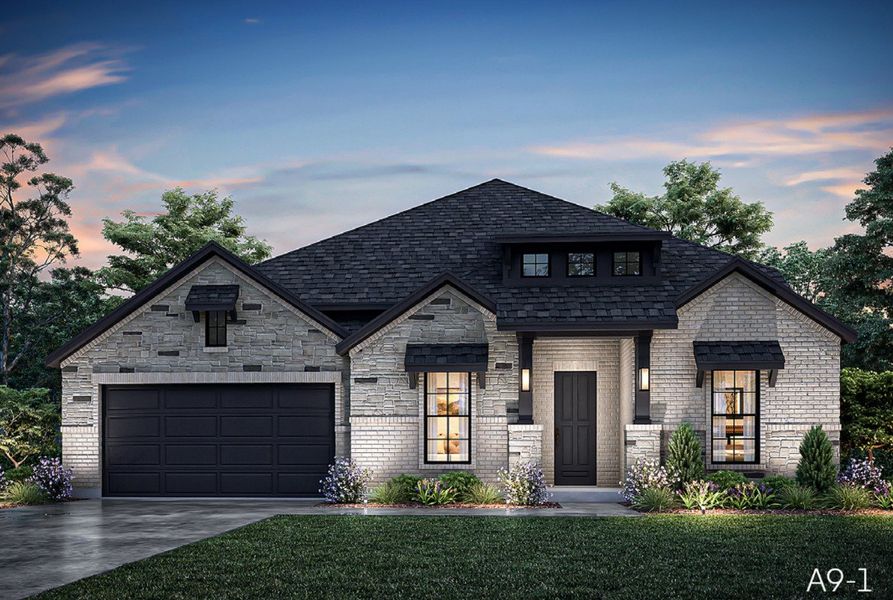 Representative exterior photo of a completed home built from the Richmond by John Houston Homes in BridgeWater - Phase 1, Midlothian, TX (Image 10).