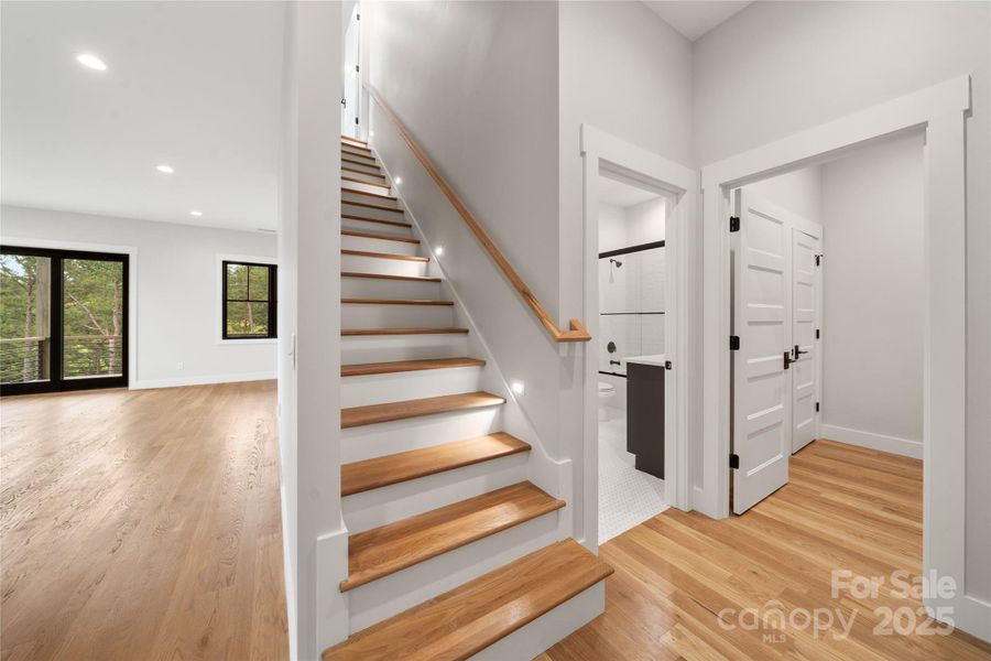 Stairs from main to upper Stairs from main to upper