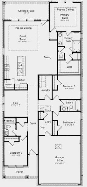 Floor Plan - Additional Highlights include: Stainless steel appliances, ring doorbell camera, and irrigation system Floor Plan - Additional Highlights include: Stainless steel appliances, ring doorbell camera, and irrigation system