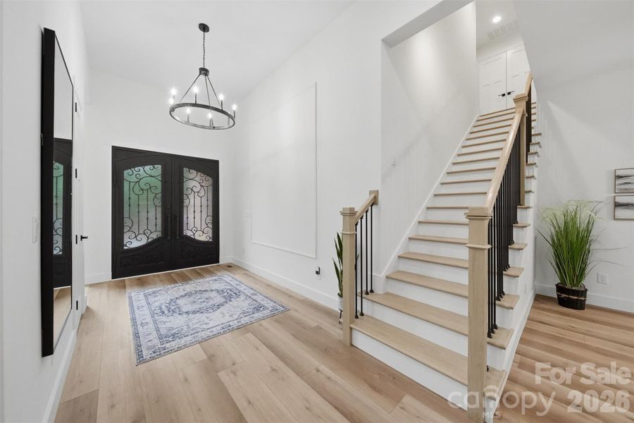 Soaring ceilings, natural light pouring in this Grand Foyer