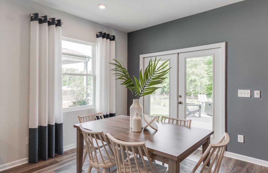 The open Dining Room space with easy access to the