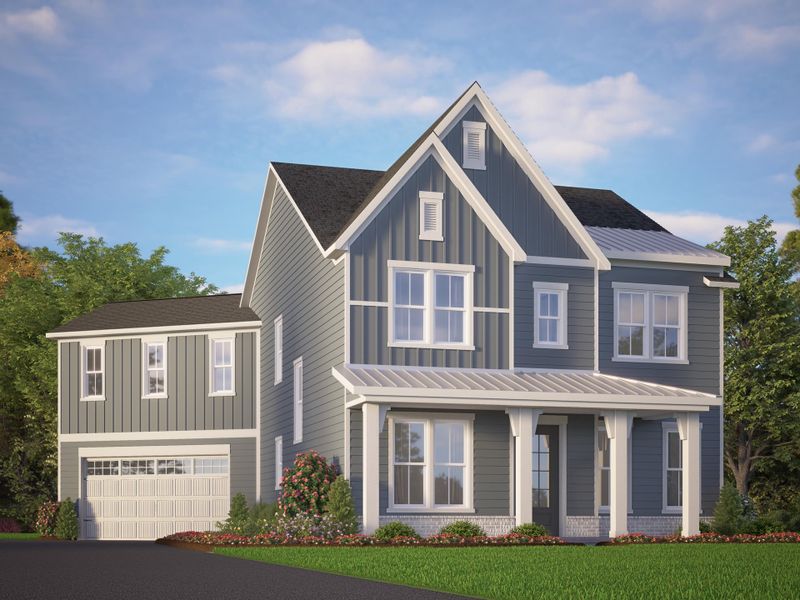 Representative exterior photo of a completed home built from the The Wentworth by RobuckHomes in East & Mason, Wilmington, NC (Image 13). Representative exterior photo of a completed home built from the The Wentworth by RobuckHomes in East & Mason, Wilmington, NC (Image 13).