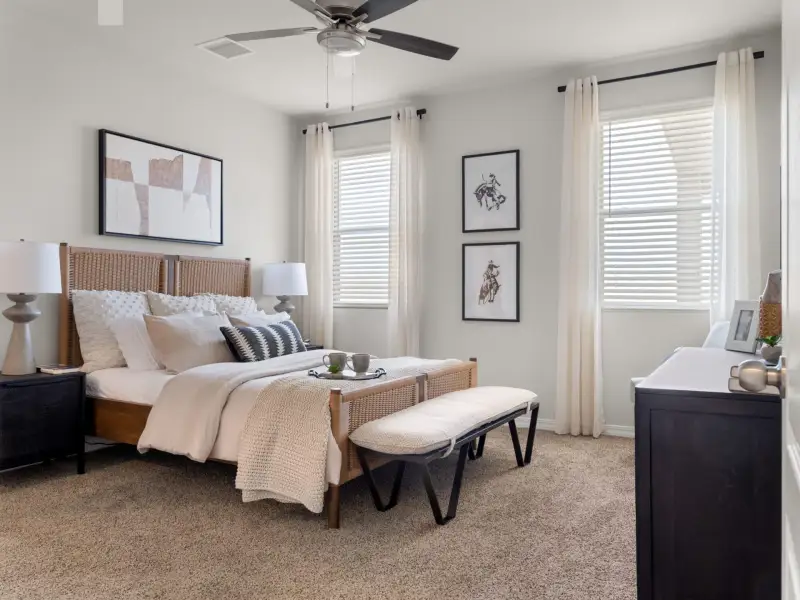 Representative furnished interior of a home built from the Texas Olive by View Homes in Paseo del Este, El Paso (Image 12). Representative furnished interior of a home built from the Texas Olive by View Homes in Paseo del Este, El Paso (Image 12).