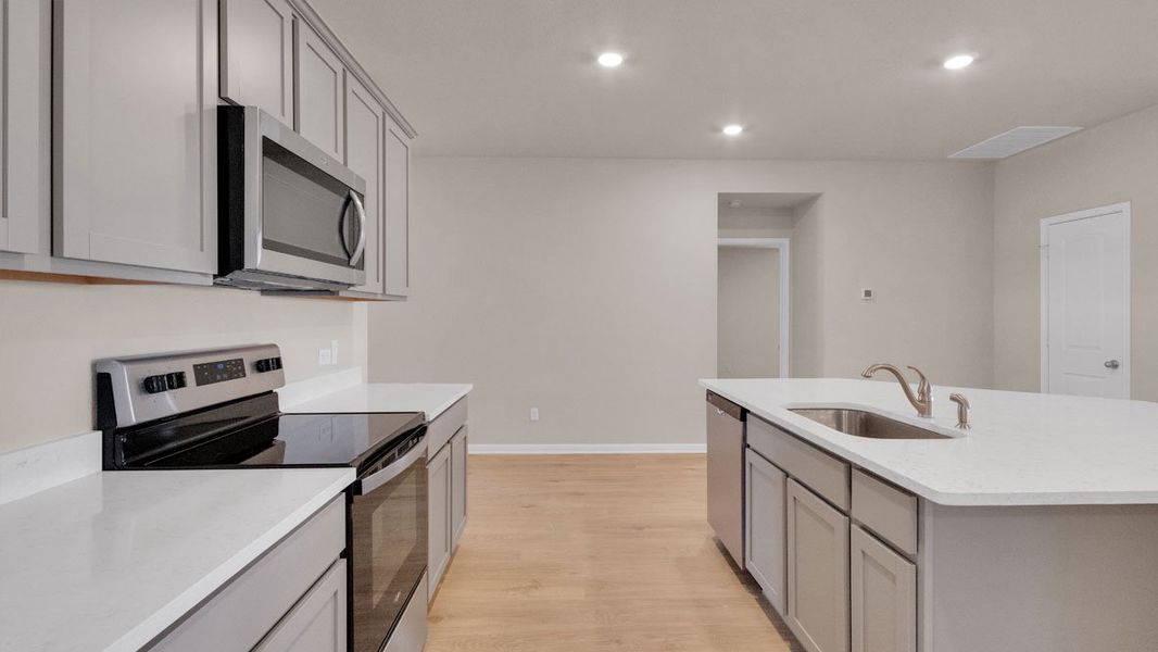 Furnished interior view inside a new home in Thunder Rock, Marble Falls (Image 7).