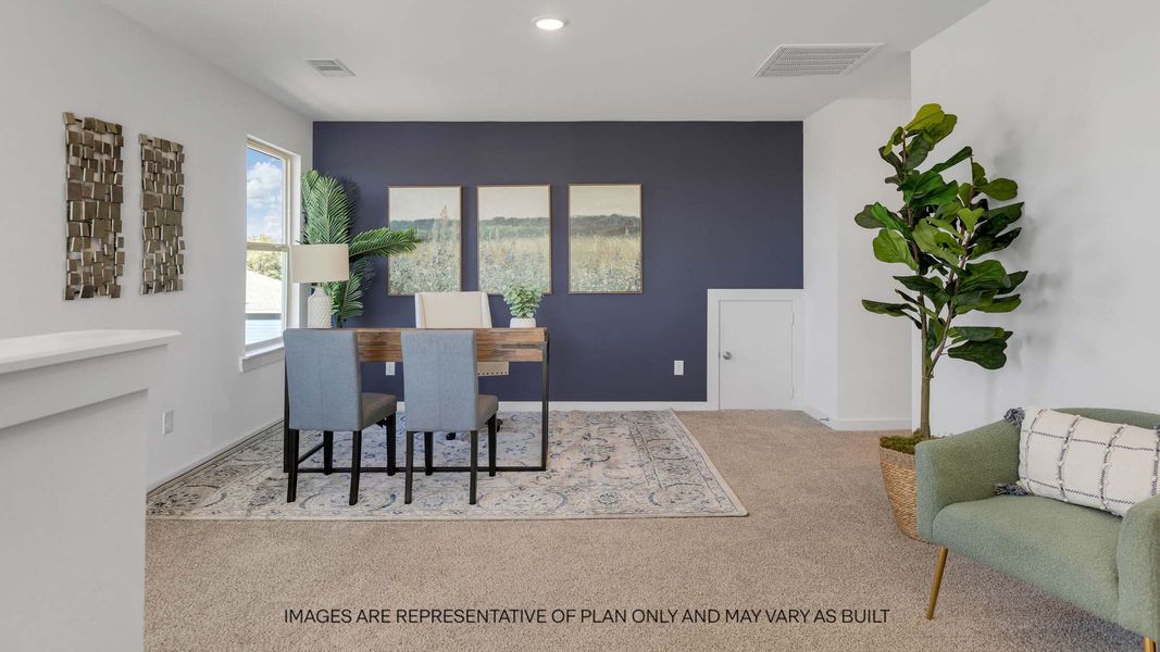 Furnished interior view inside a new home in Overlook West, Wolfforth (Image 16).
