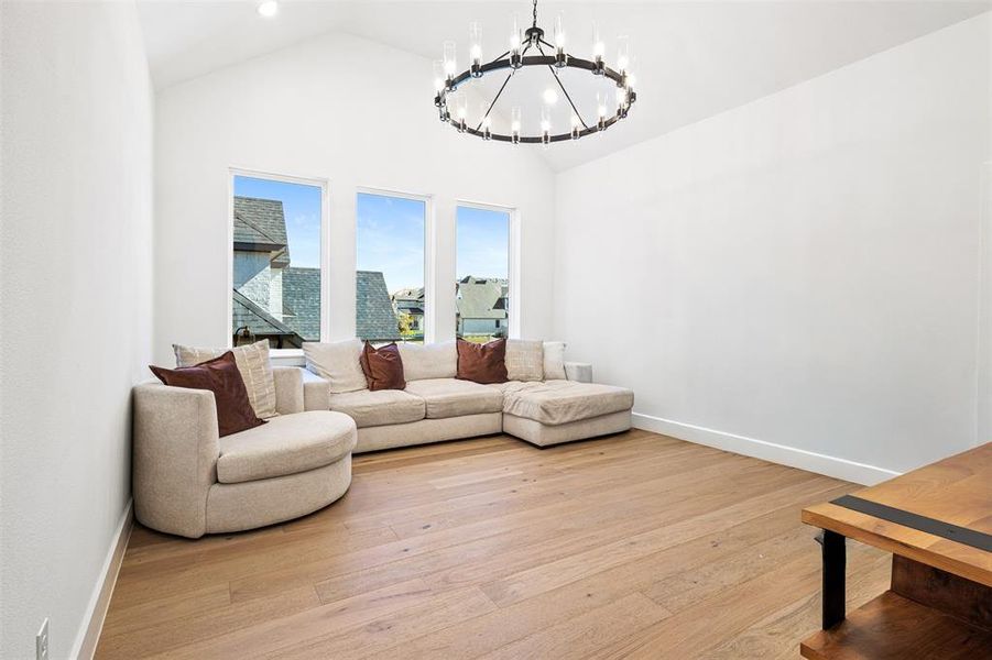 Furnished interior view inside a new home in Painted Tree 60' Series, McKinney (Image 19).