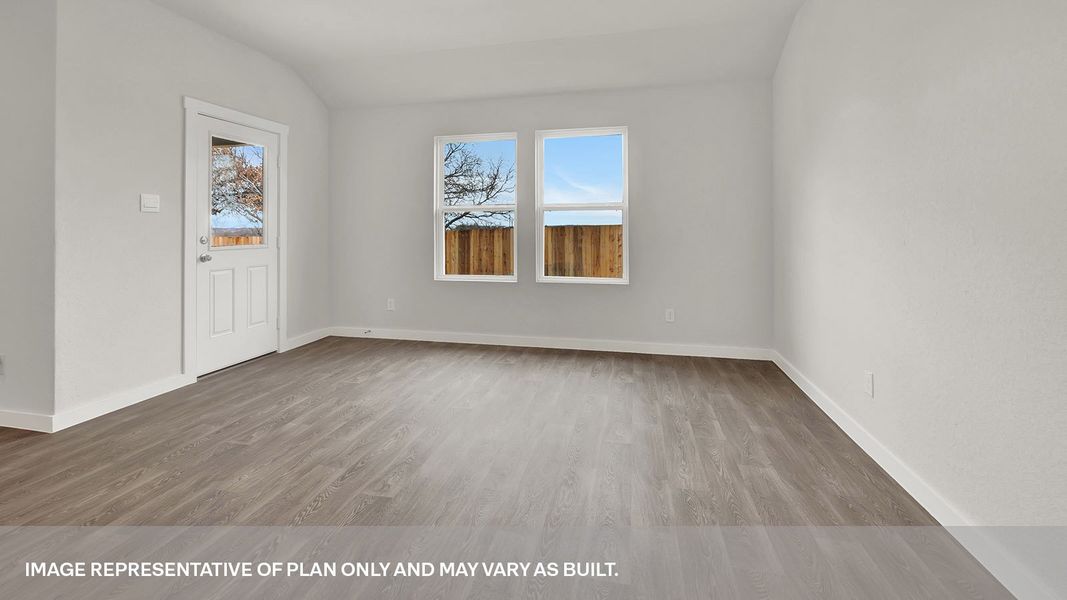 Representative unfurnished interior of a home built from the The Courtland by D.R. Horton in Sonoma Oaks, Fredericksburg (Image 19).