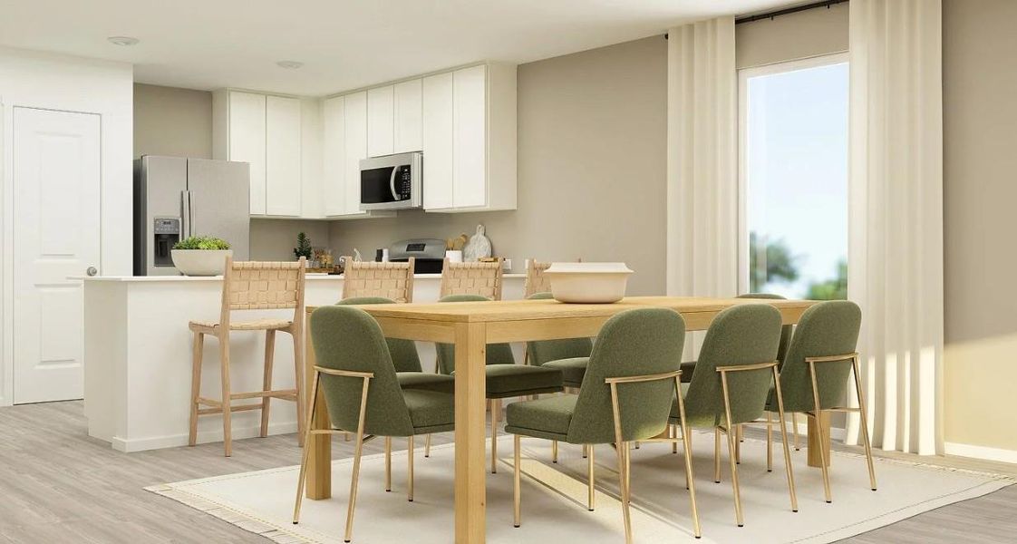 Furnished interior view inside a new home in Sunterra: Watermill Collection, Katy (Image 5). Furnished interior view inside a new home in Sunterra: Watermill Collection, Katy (Image 5).