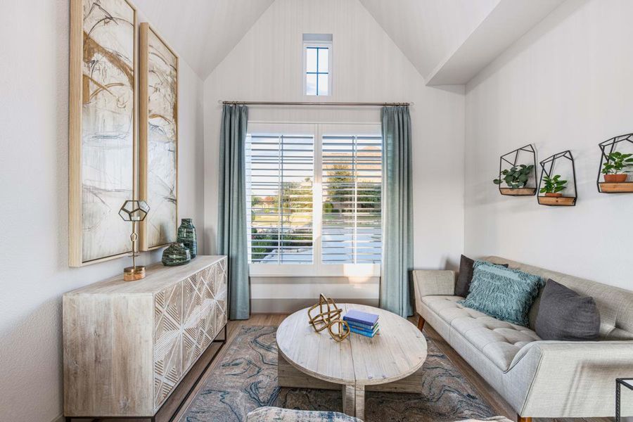Furnished interior view inside a new home in Creekside at Elevon, Lavon (Image 10).
