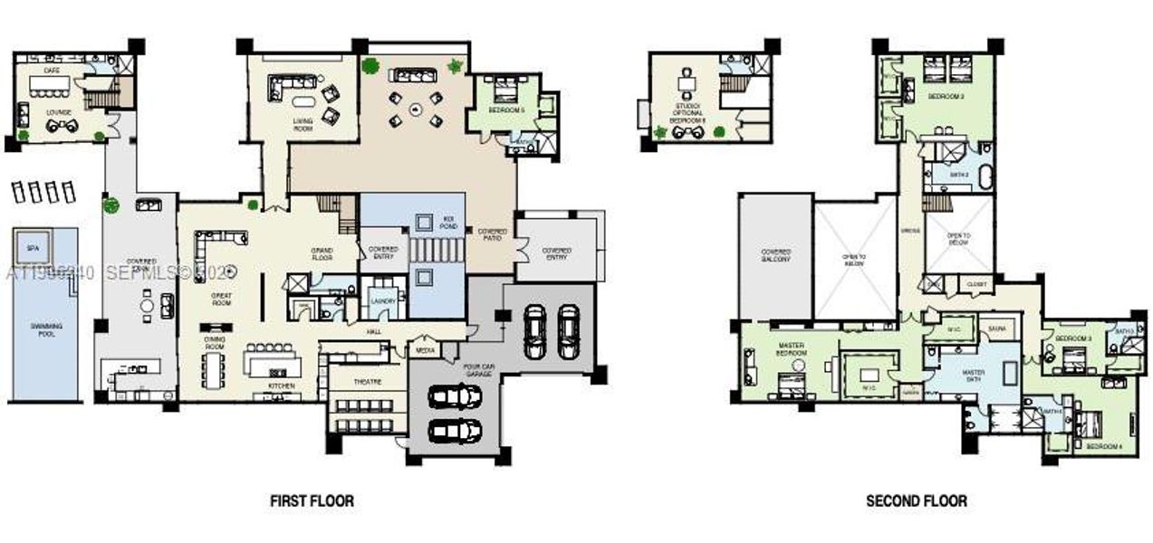 2D floor plan layout of this home in , Weston, FL (Image 6).