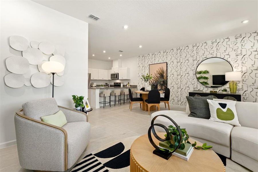 Furnished interior view inside a new home in Gardenia Reserve, Apopka (Image 11).