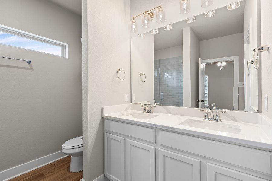 Furnished interior view inside a new home in Southern Pointe, College Station (Image 8).