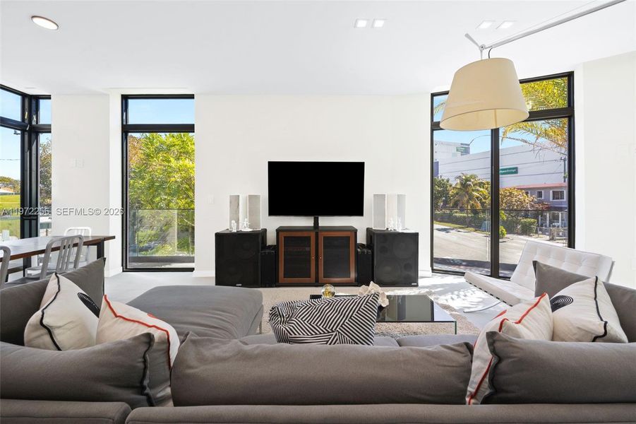 Furnished interior view inside a new home in , Miami (Image 9). Furnished interior view inside a new home in , Miami (Image 9).