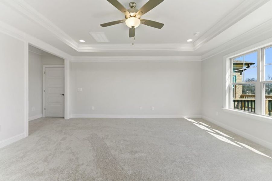 Representative unfurnished interior of a home built from the Hampton by Keystone Homes NC in Preserve at Carriage Cove, Oak Ridge (Image 76).